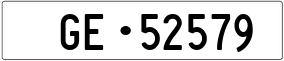 Trailer License Plate